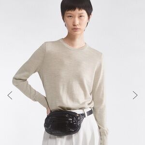 Filippa-K Lightweight Beige Crew Neck Sweater. Size Small.